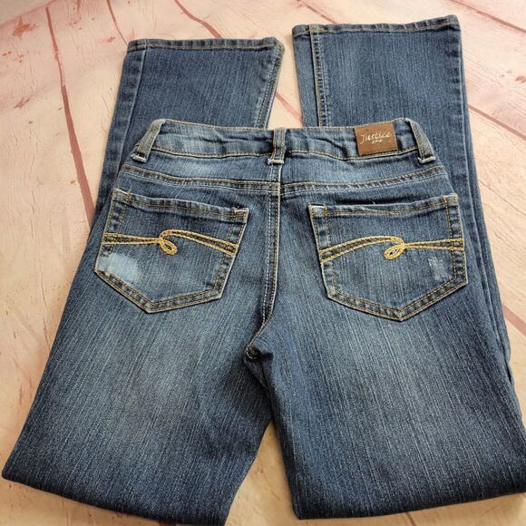 Justice distressed jeans 10 slim - Picture 2 of 7